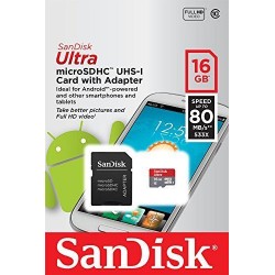 Memoria MicroSD SanDisk Ultra de 16GB Clase 10